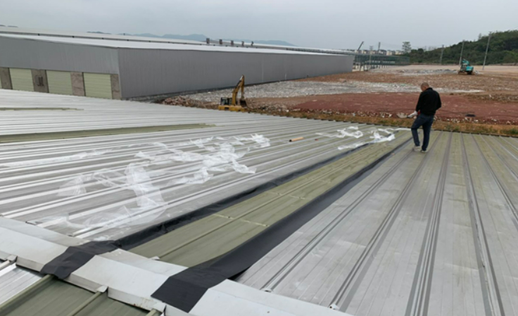 龙湾镇厂房屋面防水维修案例